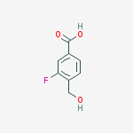 Structure of 3-fluoro-4-(hydroxymethyl)benzoic Acid