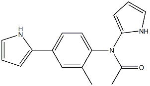 Structure of 5-(4-ACETAMIDOPHENYL)DIPYRROMETHANE  (UNDER ARGON)
