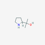 Structure of 2-(pyrrolidin-2-yl)propan-2-ol