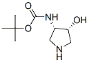 Structure of Carbamic acid, [(3S,4R)-4-hydroxy-3-pyrrolidinyl]-, 1,1-dimethylethyl ester