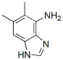 Structure of 1H-Benzimidazol-7-amine,5,6-dimethyl-