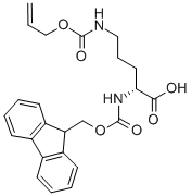 Structure of FMOC-D-ORN(ALOC)-OH