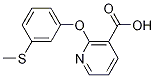3-Pyridinecarboxylic acid, 2-[3-(methylthio)phenoxy]-结构式