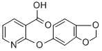 Structure of 2-(3,4-METHYLENEDIOXYPHENOXY)PYRIDINE-3-CARBOXYLIC ACID