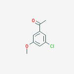 1-(3-chloro-5-methoxyphenyl)ethanone结构式