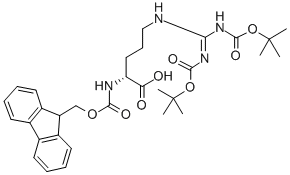 Structure of FMOC-D-ARG(BOC)2-OH
