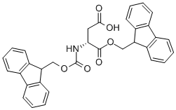 Chemical structure of FMOC-D-ASP-OFM