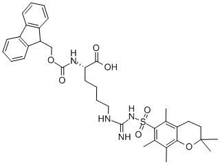 FMOC-HAR(PMC)-OH结构式