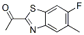 Structure of Ethanone,1-(6-fluoro-5-methyl-2-benzothiazolyl)-