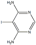 4,6-二氨基-5-碘嘧啶结构式