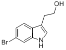 Structure of 1H-INDOLE-3-ETHANOL,6-BROMO-
