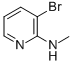 3-溴-N-甲基吡啶-2-胺结构式