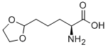 Structure of (S)-2-AMINO-5-(1,3-DIOXOLAN-2-YL)-PENTANOIC ACID