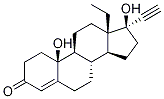 Structure of (17α)-13-Ethyl-10,17-dihydroxy-18,19-dinorpregn-4-en-20-yn-3-one