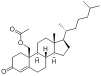 4-CHOLESTEN-19-OL-3-ONE ACETATE结构式