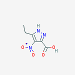 5-ethyl-4-nitro-1H-Pyrazole-3-carboxylic acid结构式