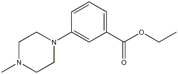 Ethyl 3-(4-Methylpiperazin-1-yl)benzoate结构式