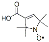 2,2,5,5-四甲基-3-吡咯啉-1-氧基-3-甲酸结构式