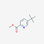 2-Pyridinecarboxylic acid, 5-(1,1-dimethylethyl)-, methyl ester结构式