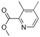 2-Pyridinecarboxylicacid, 3,4-dimethyl-, methyl ester结构式