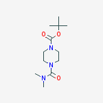 Structure of 1-Boc-4-dimethylcarbamoylpiperazine