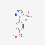 Structure of 1-(4-nitrophenyl)-5-(trifluoromethyl)pyrazole