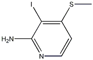 2-氨基-3-碘-4-甲硫基吡啶结构式