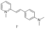 2-[4-(二甲基氨基)苯乙烯基]-1-甲基吡啶碘化物结构式