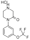 Structure of 1-(3-(TRIFLUOROMETHOXY)PHENYL) PIPERAZIN-2-ONE HYDROCHLORIDE