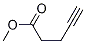 Structure of 4-pentynoic acid, methyl ester