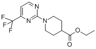 Structure of ETHYL 1-[4-(TRIFLUOROMETHYL)PYRIMIDIN-2-YL]PIPERIDINE-4-CARBOXYLATE