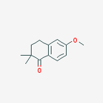 Structure of 6-methoxy-2,2-dimethyl-3,4-dihydronaphthalen-1(2H)-one