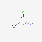 Structure of 4-chloro-6-cyclopropyl-2-pyrimidinamine