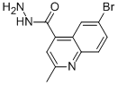 6-bromo-2-methylquinoline-4-carbohydrazide结构式