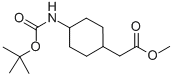 Structure of 4-N-BOC-CYCLOHEXYACETIC ACID METHYL ESTER
