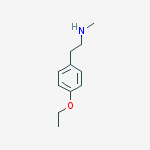 2-(4-ethoxyphenyl)-N-methylethanamine结构式