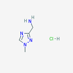 Structure of (1-methyl-1H-1,2,4-triazol-3-yl)methanamine hydrochloride