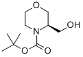 (3R)-3-(羟甲基)吗啉-4-羧酸叔丁酯结构式