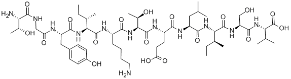 Structure of SIGNAL TRANSDUCER AND ACTIVATOR OF TRANSCRIPTION 1-ALPHA/BETA (699-709) (HUMAN, MOUSE)