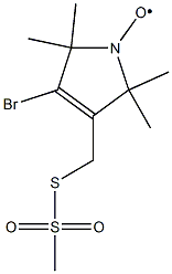 Structure of 4-BROMO-(1-OXYL-2,2,5,5-TETRAMETHYL-3-PYRROLINE-3-METHYL) METHANETHIOSULFONATE