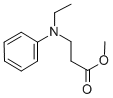 Structure of N-ETHYL-N-2-METHOXYCARBONYL) ETHYLANILINE