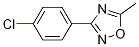 3-(4-氯苯基)-5-甲基-1,2,4-噁二唑结构式