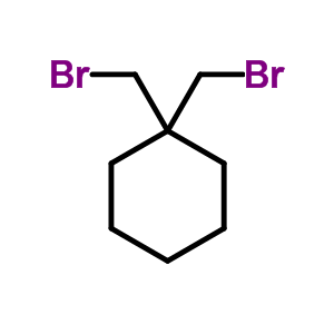 Structure of 1,1-bis(bromomethyl)cyclohexane