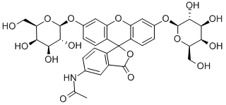 Structure of 5-Acetamidofluorescein-di-(b-D-galactopyranoside)