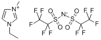 1-乙基-3-甲基二(五氟乙基磺酰)亚胺结构式