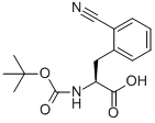 Structure of N-ALPHA-T-BUTOXYCARBONYL-L-(2-CYANOPHENYL)ALANINE