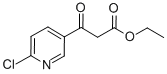 3-(6-氯吡啶-3-基)-3-氧代丙酸乙酯结构式