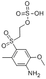 Structure of 2-[(4-Amino-5-Methoxy-2-Methylphenyl) Sulfonyl]-ethanol hydrogen sulfate ester