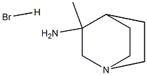 3-methyl-1-azabicyclo[2.2.2]octan-3-amine;hydrobromide结构式