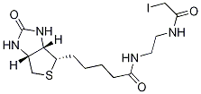 Structure of 1H-Thieno[3,4-d]iMidazole-4-pentanaMide, hexahydro-N-[2-[(iodoacetyl)aMino]ethyl]-2-oxo-, (3aS,4S,6aR)-